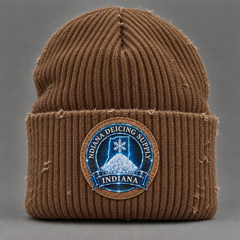Indiana Deicing Supply beanie with state badge